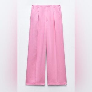ZARA Pink Pleated Trousers size small - Valentines Day perfection! 💕💞💗